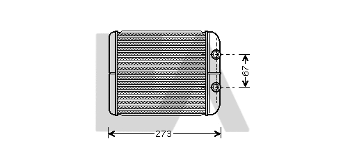 Heat Exchanger, interior heating (45C60017)