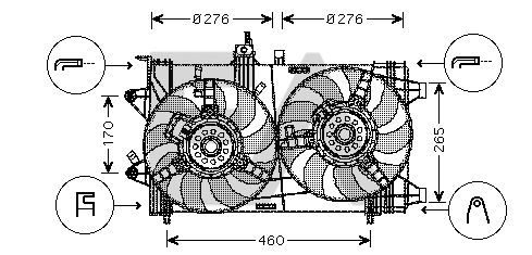 Fan, engine cooling (33V25034)