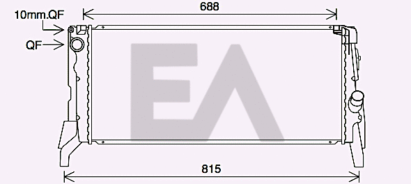 Radiator, engine cooling (31R07120)
