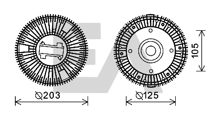 Fan Wheel, engine cooling (35C30D09)