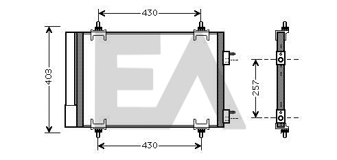 Condenser, air conditioning (30C10019)