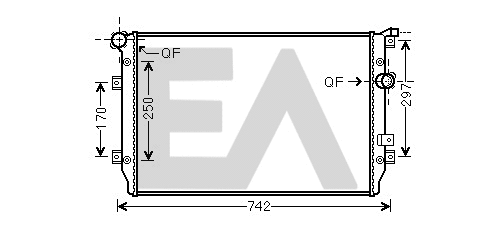 Radiator, engine cooling (31R77119)