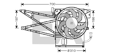 Fan, engine cooling (33V54015)