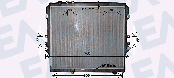 Radiator, engine cooling (31R71323)