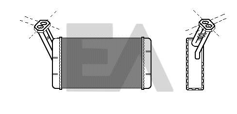 Heat Exchanger, interior heating (45C10001)