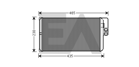 Heat Exchanger, interior heating (45C45003)