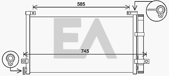 Condenser, air conditioning (30C76011)
