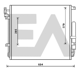 Condenser, air conditioning (30C05014)