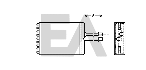 Heat Exchanger, interior heating (45C54018)