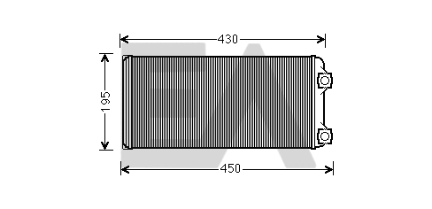 Heat Exchanger, interior heating (45C76004)