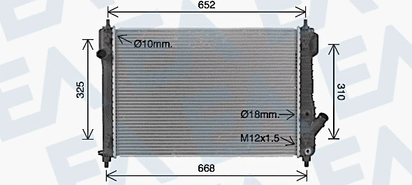 Radiator, engine cooling (31R14020)