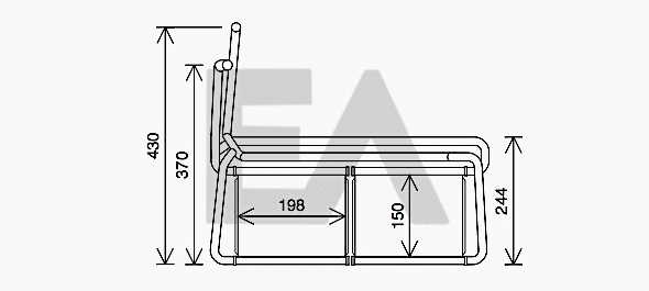 Heat Exchanger, interior heating (45C63003)