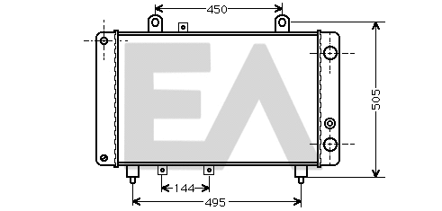 Radiator, engine cooling (31R55018)