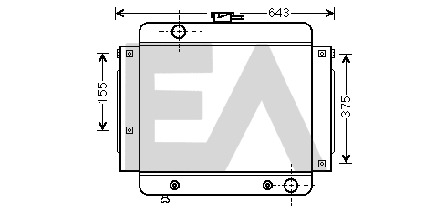 Radiator, engine cooling (31R50015)