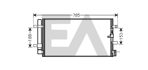 Condenser, air conditioning (30C02026)