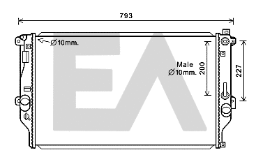 Radiator, engine cooling (31R71285)