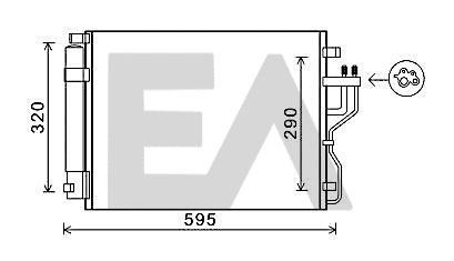 Condenser, air conditioning (30C36053)