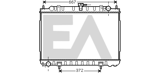 Radiator, engine cooling (31R18096)