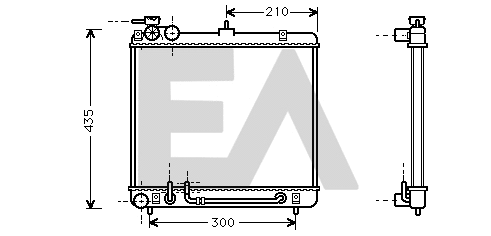 Radiator, engine cooling (31R28017)