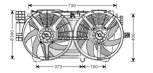 Fan, engine cooling (33V60008)