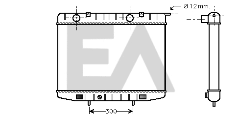 Radiator, engine cooling (31R54093)