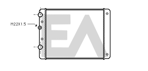 Radiator, engine cooling (31R77043)