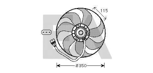 Fan, engine cooling (33V77017)
