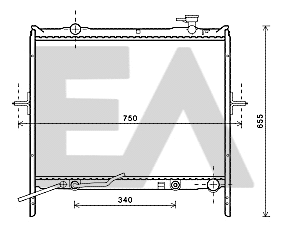 Radiator, engine cooling (31R36052)