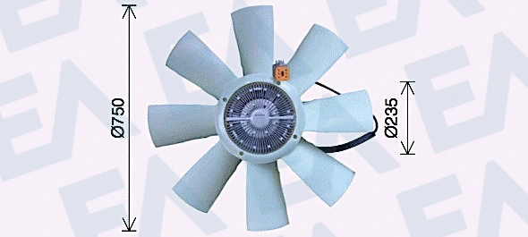 Fan Wheel, engine cooling (35C63C09)