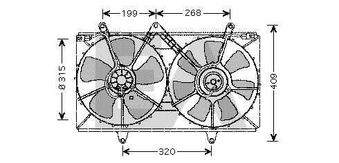Fan, engine cooling (33V71016)