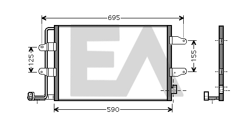 Condenser, air conditioning (30C77036)