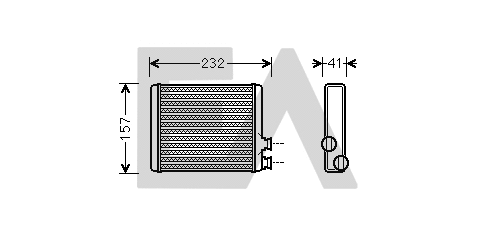 Heat Exchanger, interior heating (45C10015)
