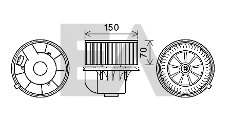 Electric Motor, interior blower (42A77011)