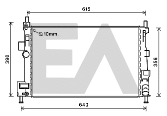 Radiator, engine cooling (31R22097)