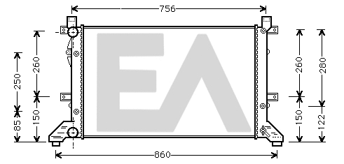 Radiator, engine cooling (31R77097)