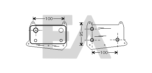 Oil Cooler, engine oil (37G50013)