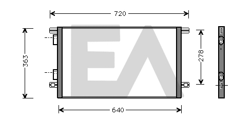 Condenser, air conditioning (30C60030)