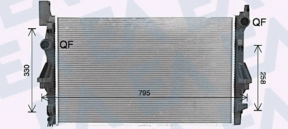 Radiator, engine cooling (31R50198)