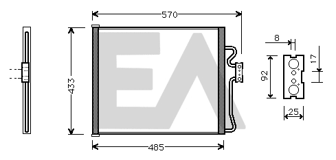 Condenser, air conditioning (30C07024)