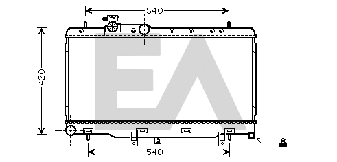 Radiator, engine cooling (31R68054)