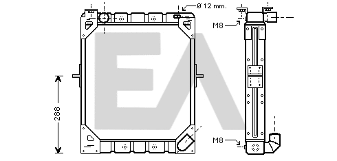 Radiator, engine cooling (31R45031)