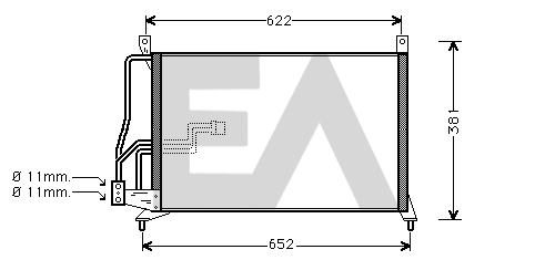 Condenser, air conditioning (30C54008)
