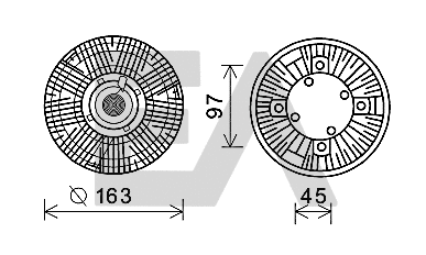 Fan Wheel, engine cooling (35C45D07)