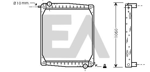 Radiator, engine cooling (31R63006)