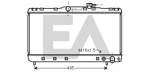 Radiator, engine cooling (31R71254)