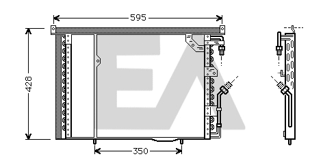 Condenser, air conditioning (30C50005)
