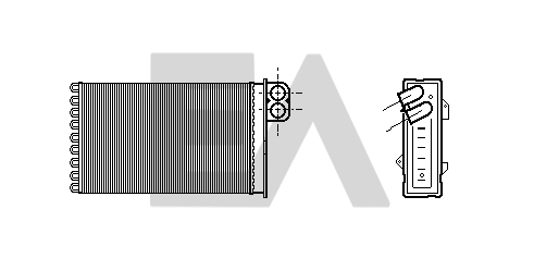 Heat Exchanger, interior heating (45C10010)