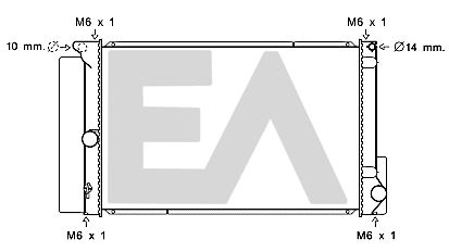 Radiator, engine cooling (31R71276)