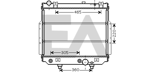 Radiator, engine cooling (31R33025)