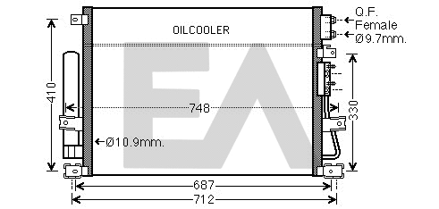 Condenser, air conditioning (30C12030)